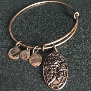 Alex and Ani Expandable Wire Bracelet Mom Charm